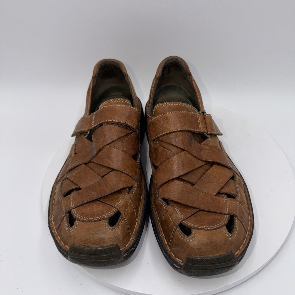 Timberland Altamont Fisherman Brown Leather Sandal Mens Size 9 Smart Comfort - Picture 3 of 8